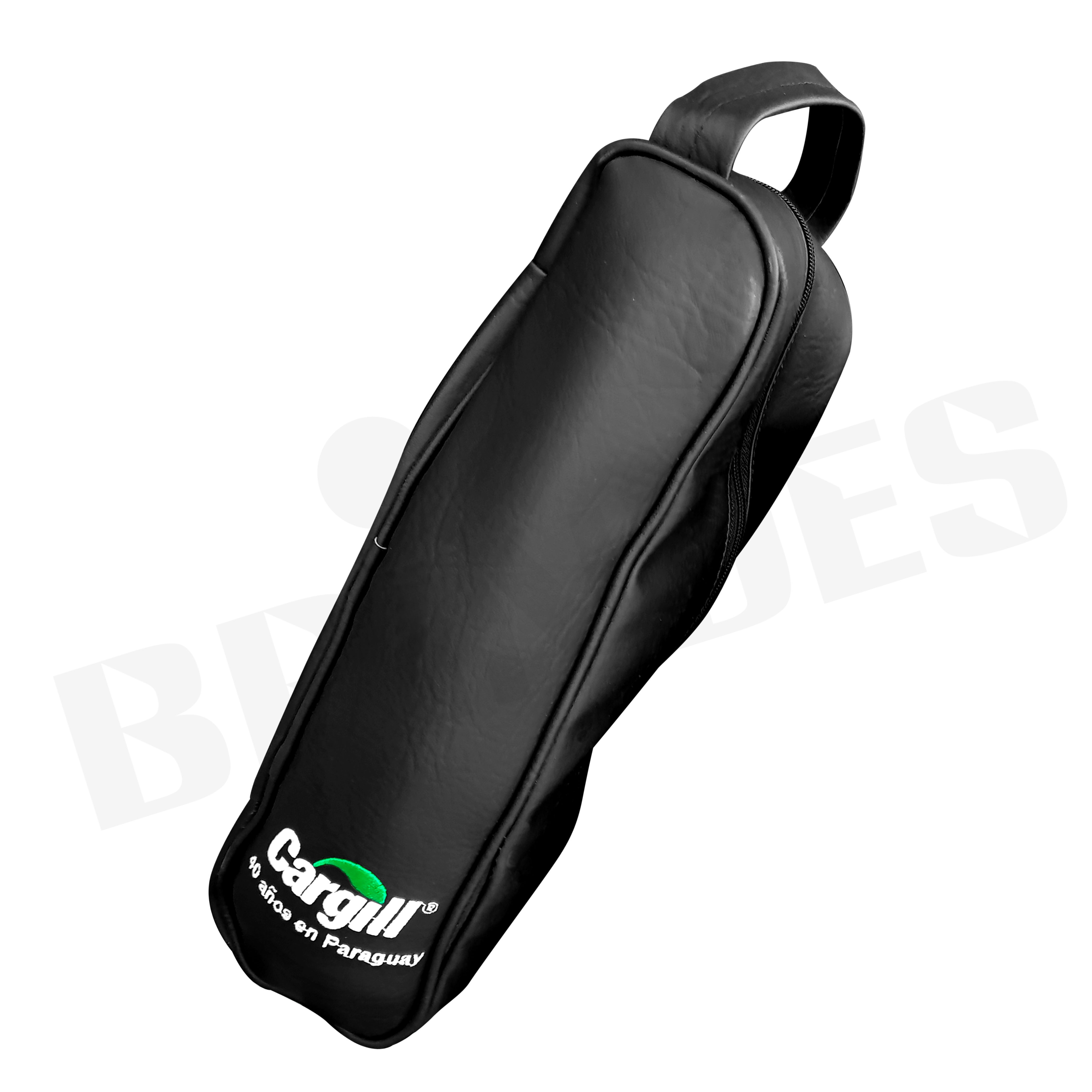 Estuche de cuero bordado